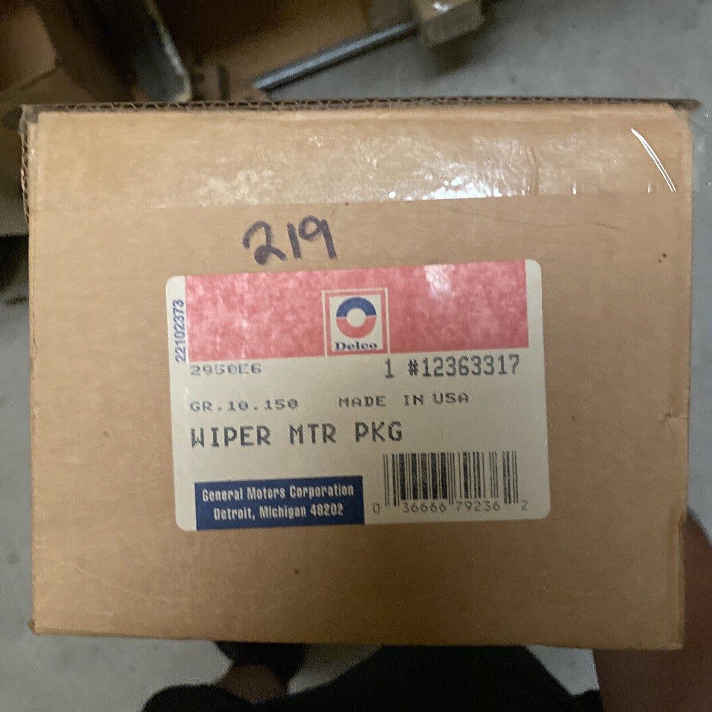 New OEM GM Wiper Motor ACDelco 12363317