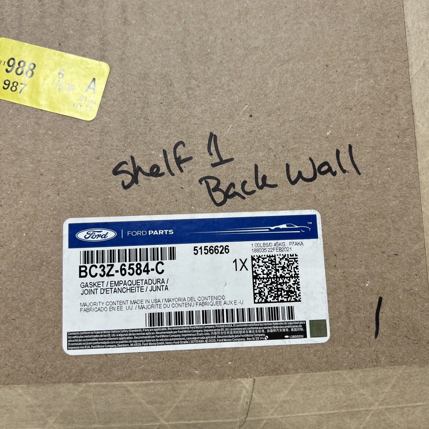 New OEM Genuine Ford Engine Valve Gasket Arm Cove BC3Z6584C