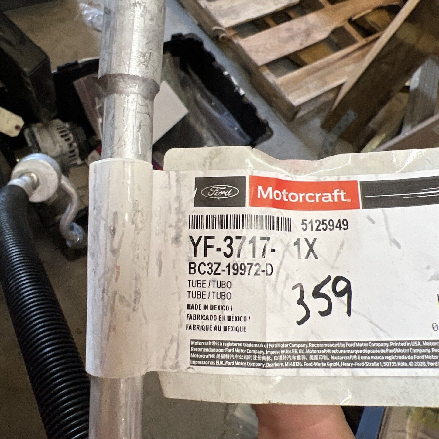 New OEM Ford Motorcraft YF-3717 Discharge Line Hose & Tube Assembly BC3Z-19972-D