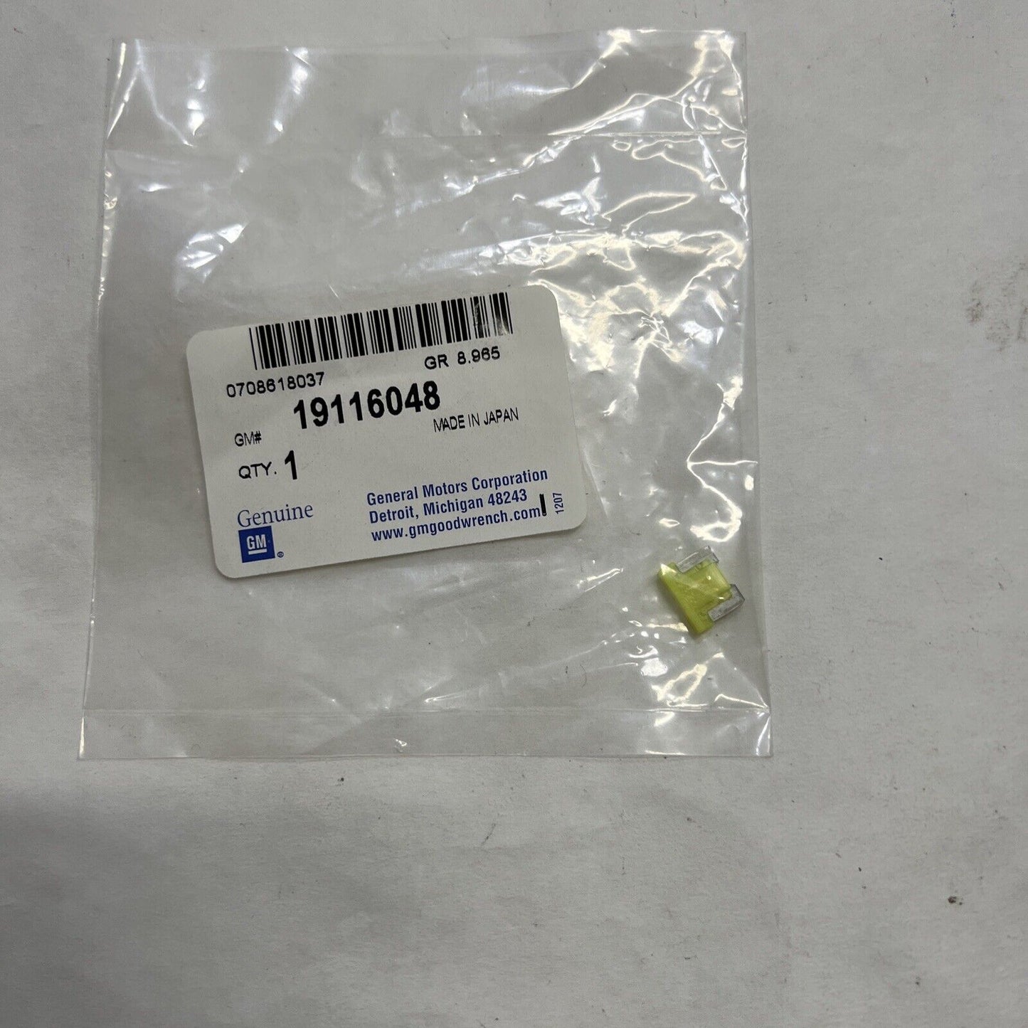 New OEM GM General Motors Fuse Mini Fuse Relay 19116048