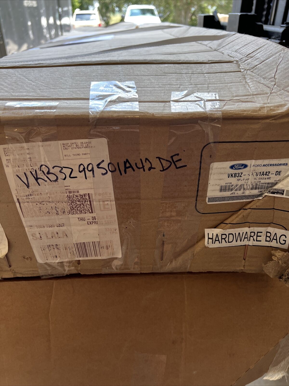 New OEM Ford Ranger 2019-2023 Black Hard Folding Tonneau Cover 6.5' Bed GENUINE