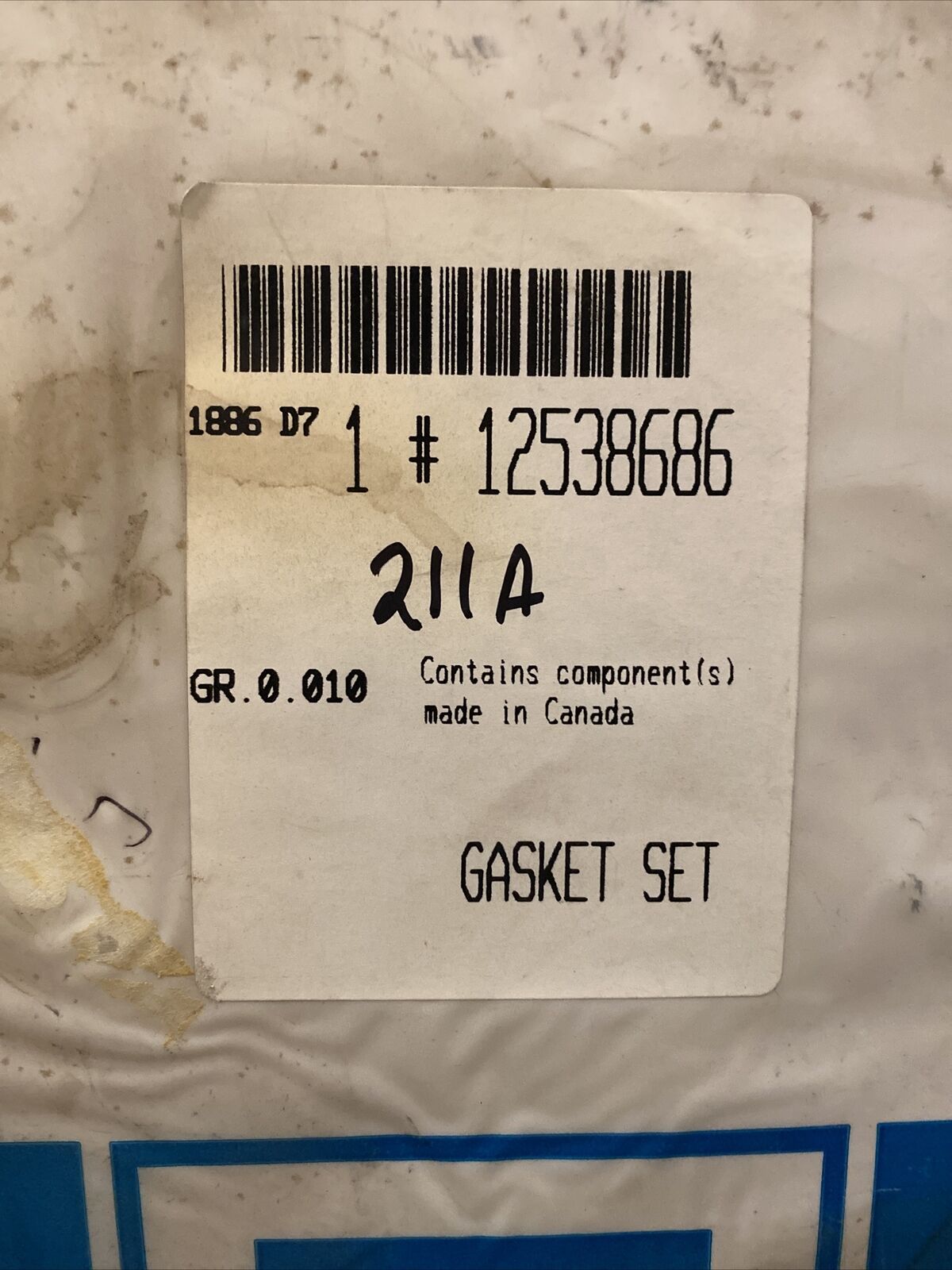 New OEM GM Buick Riviera Park Avenue Engine Gasket Set 1995 12538686