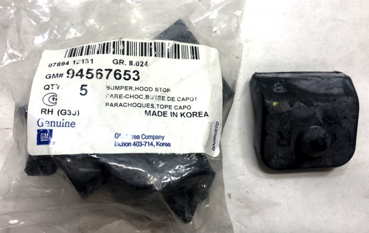 New OEM Genuine GM 2011-2017 Right Passenger Side Hood Stop Bumper 94567653