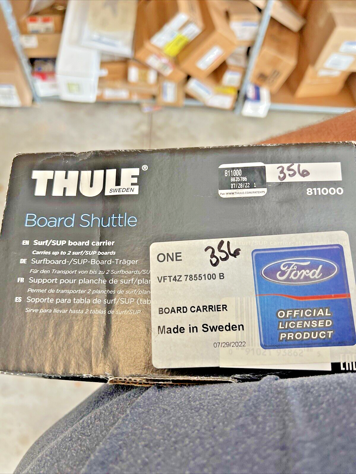 NEW Ford Stand Up Paddleboard (SUP) Roof Mounted Rack & Carrier VFT4Z7855100B