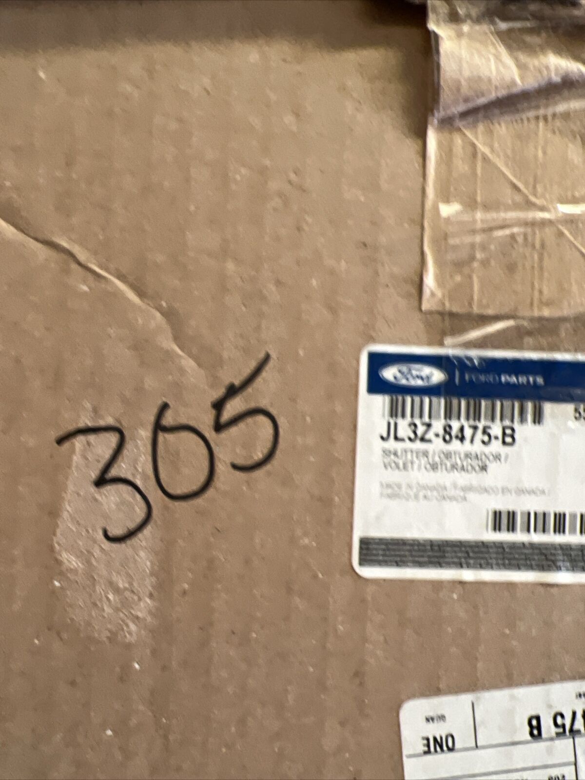 New OEM Genuine Ford Lower Radiator Grille Shutter Control Assembly JL3Z8475B