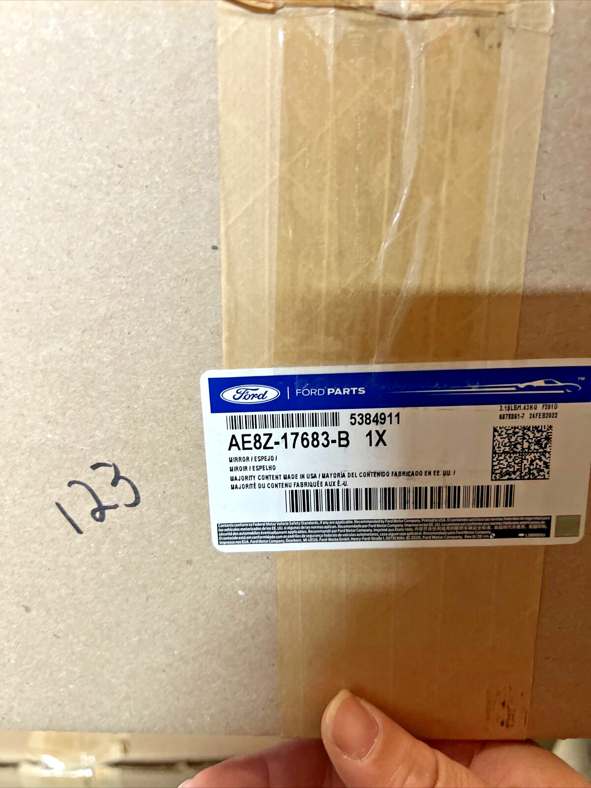 New OEM Genuine Ford Fiesta 11-13 Left Driver Side Mirror Assembly AE8Z17683B