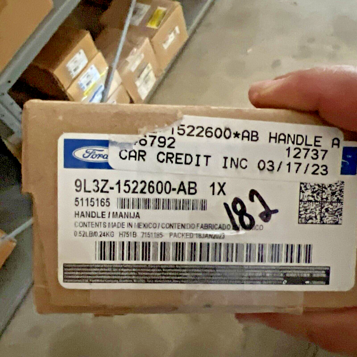 Genuine OEM Ford Transit Front Right Interior Door Handle 09-23 9L3Z1522600AB