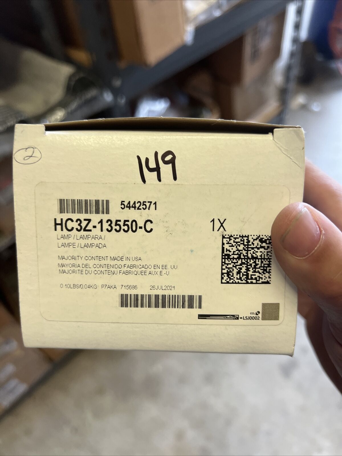 New OEM Ford F250 License Lamp Right 2017-20 HC3Z-13550-C