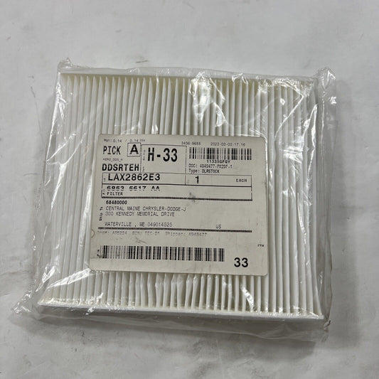 Genuine OEM Mopar Ram ProMaster City Cabin Air Filter 2.4L 2015-2022 68535617AA