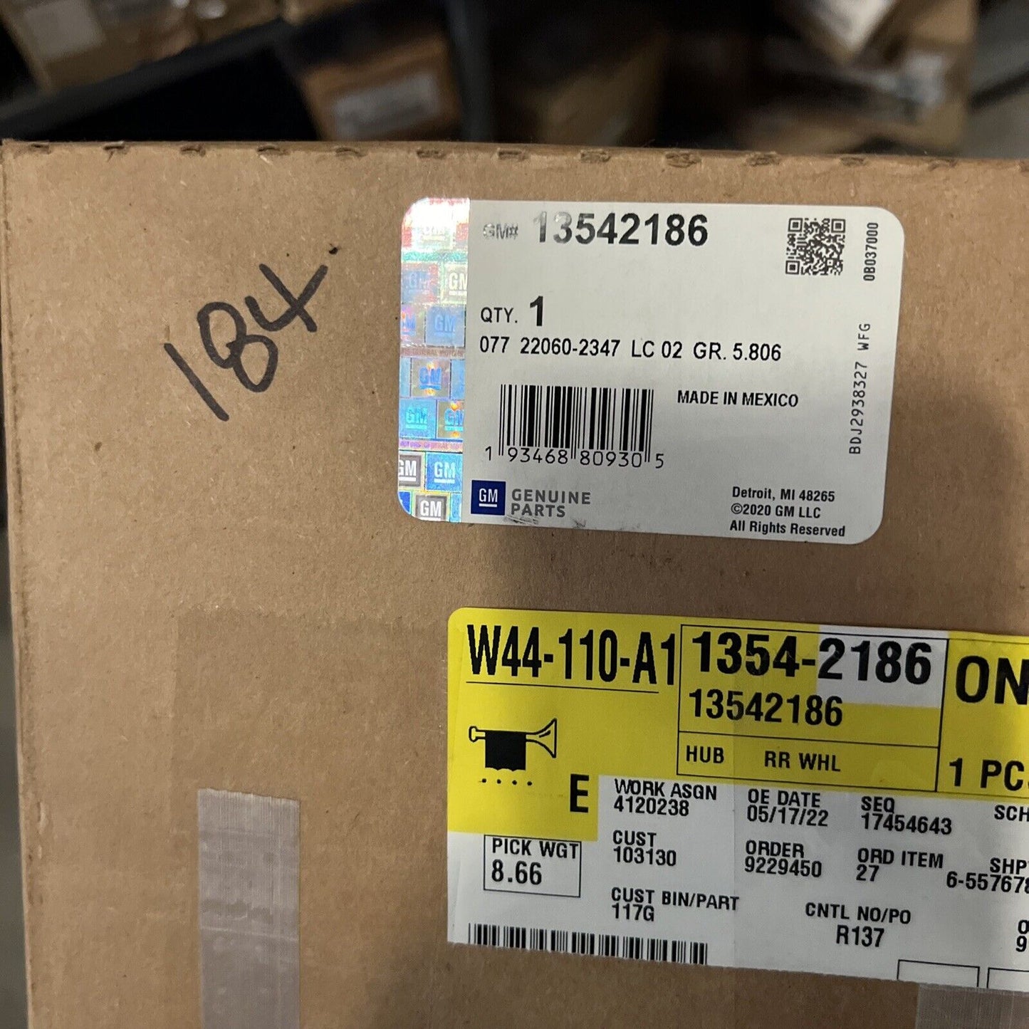 Genuine OEM GM ACDelco Camaro Wheel Hub 2014-2024 13544841