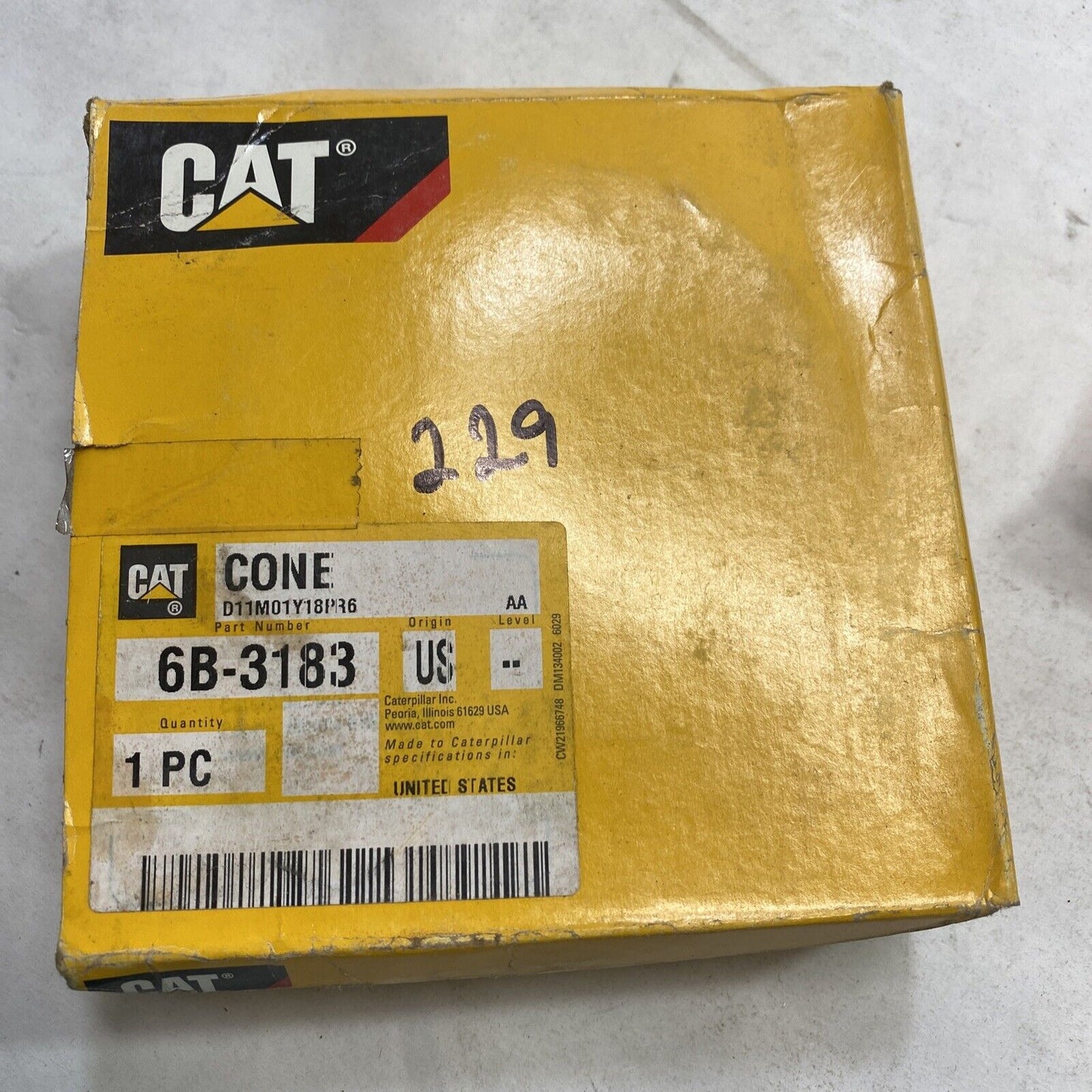 New OEM CAT Bearing Cone Caterpillar Bearing-Cone 6B-3183