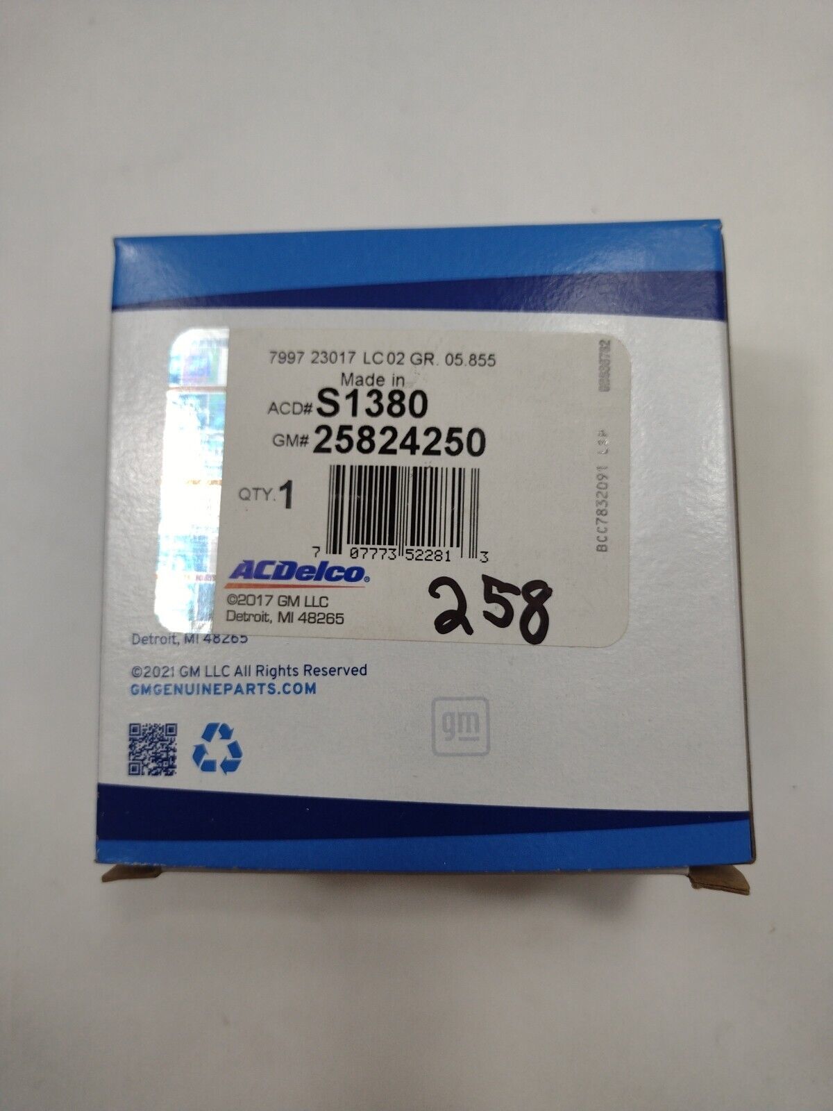 GM Genuine Parts 25824250 Differential Bearing