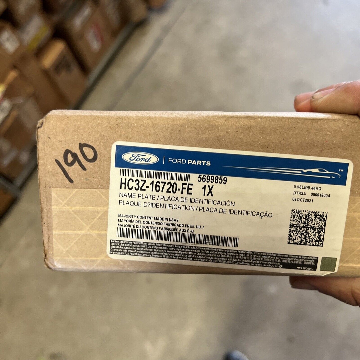 New OEM Ford F-450 Super Duty Front Right Fender-Emblem Badge HC3Z16720FE