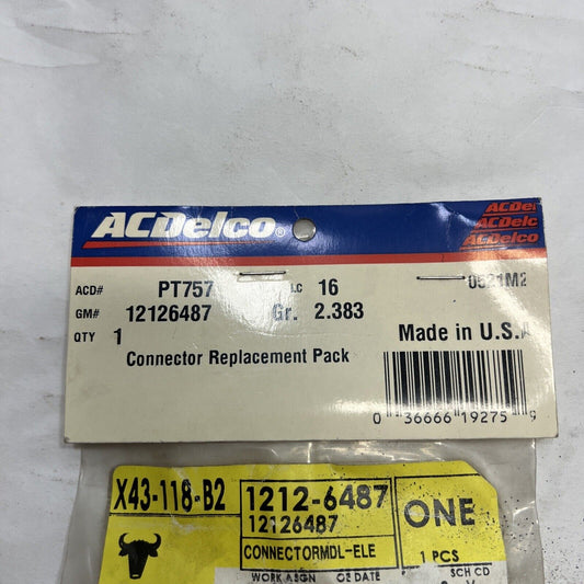 Genuine OEM GM ACDelco 88 Multi Purpose Pigtail Connector 92-06 PT757 12126487