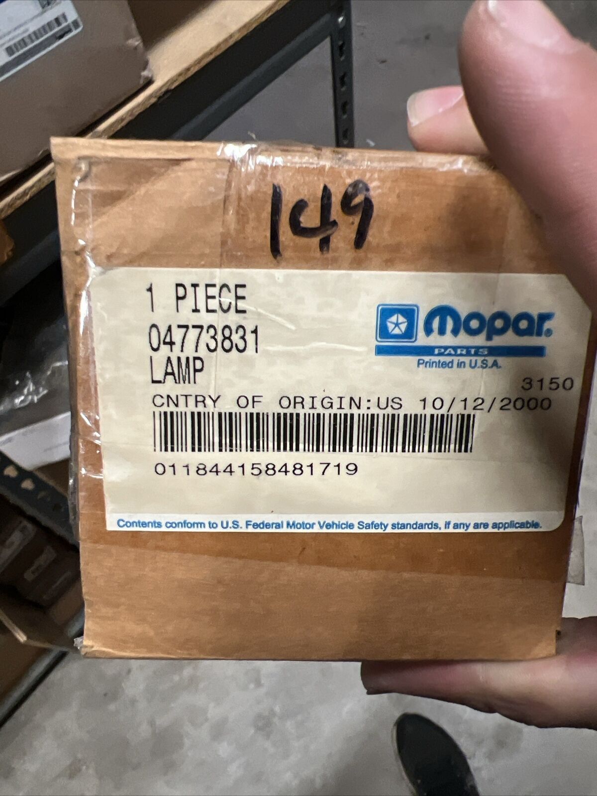 New OEM Genuine Mopar Fog Light 4773831