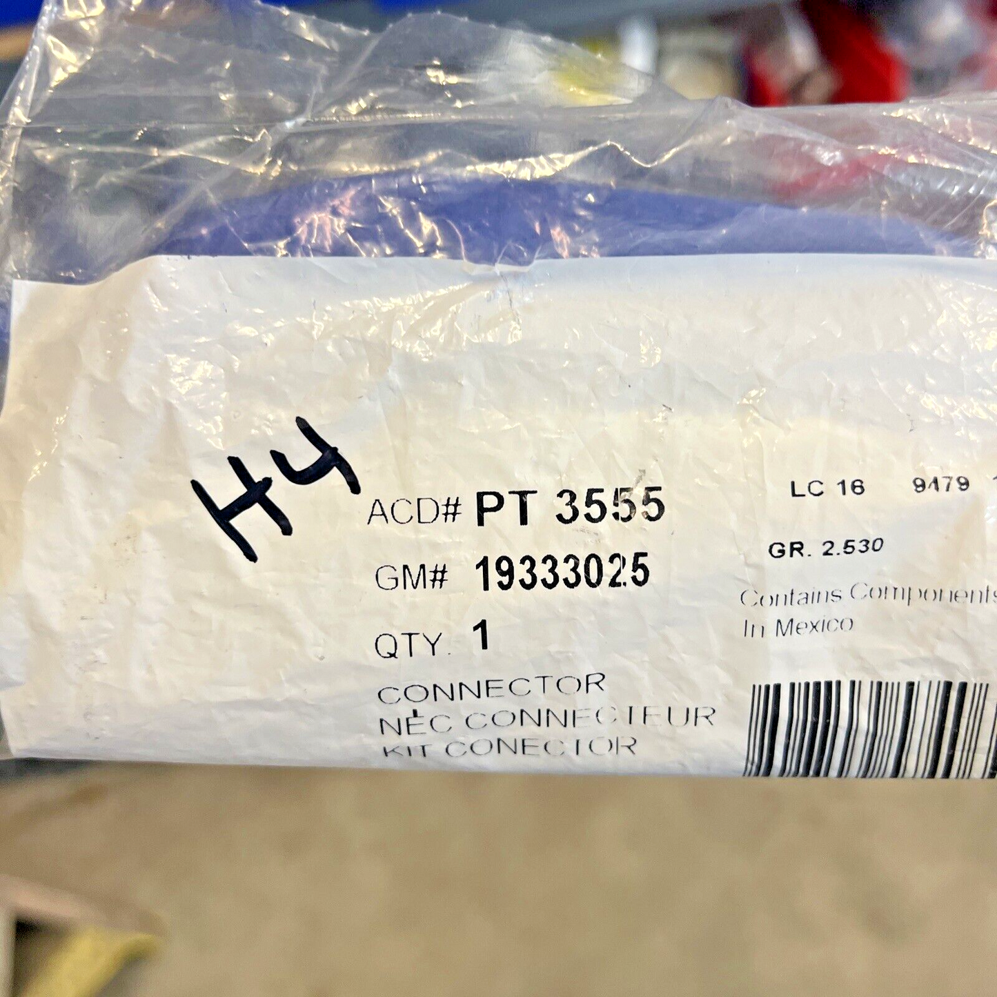 Genuine OEM GM ACDelco Body Wiring Harness Connector 2016-2024 PT3555 19333025