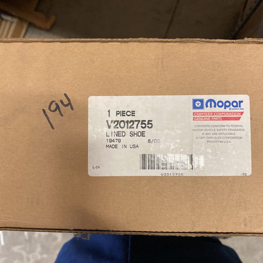 New OEM Mopar Drum Brake Shoe Kit V2012755AB