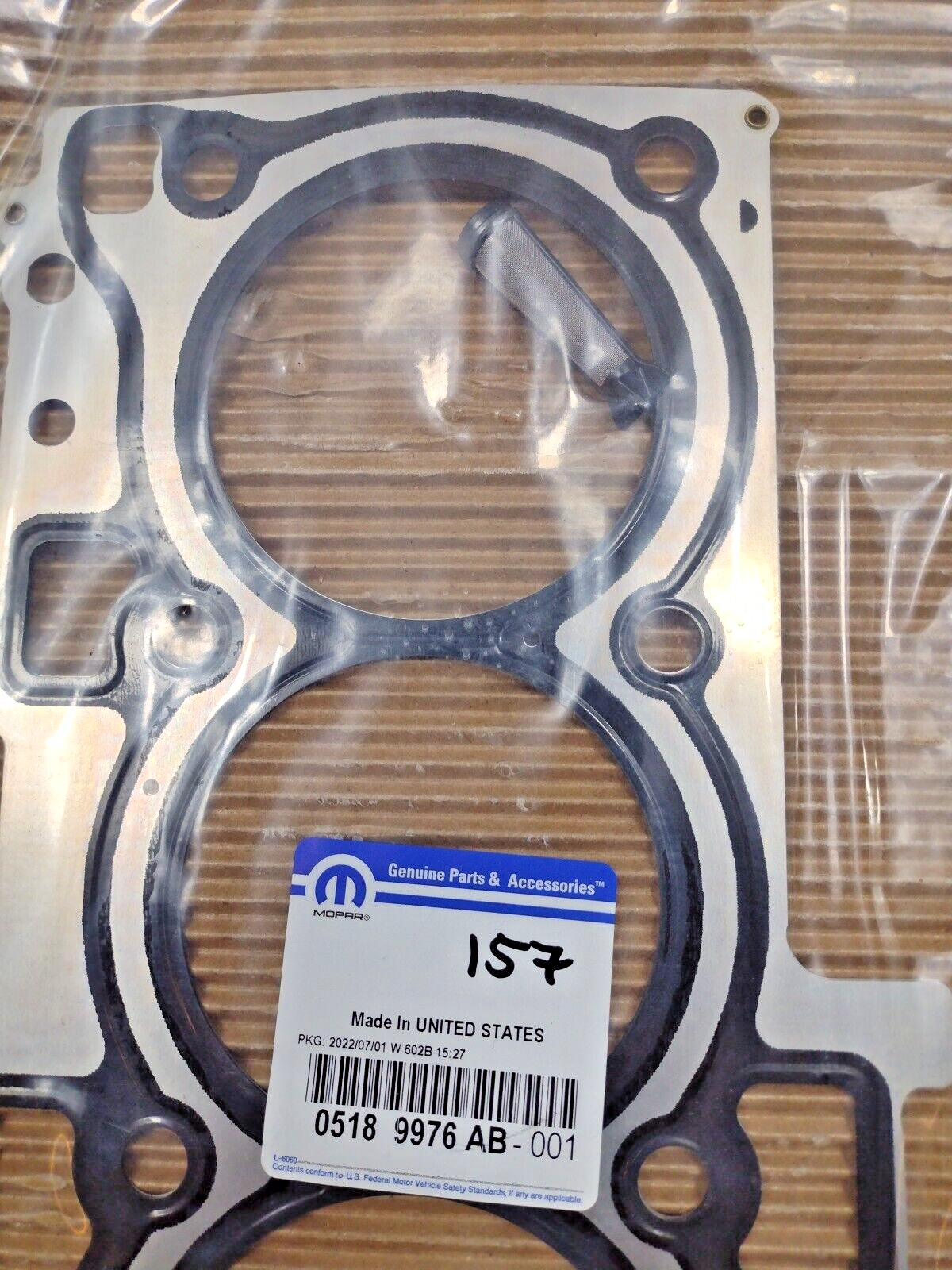 Genuine OEM Mopar Dodge Journey Jeep Compass Cylinder Head Gasket Kit 5189976AB