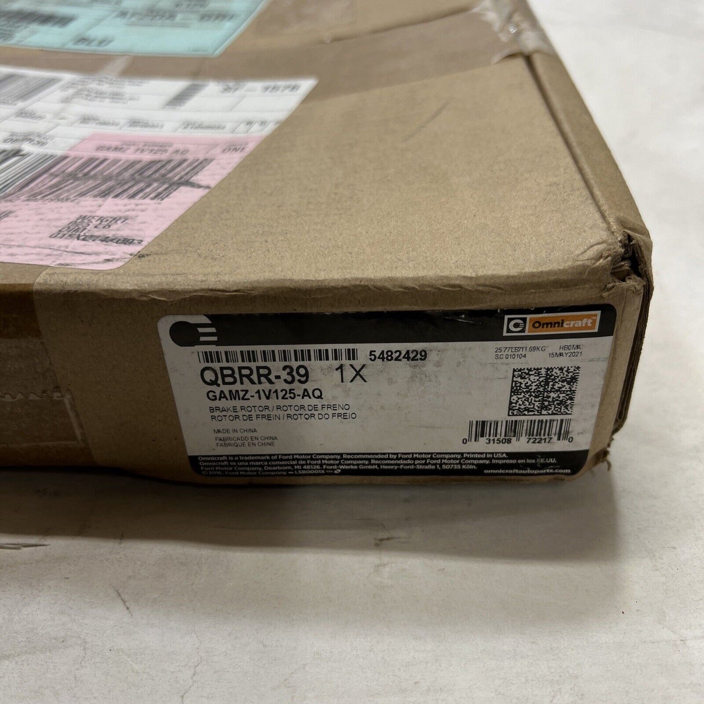 New OEM Genuine Omnicraft Disc Brake Rotor QBRR39