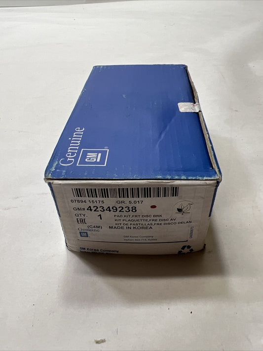 New GM Front Brake Pads 2016 Chevrolet Spark 42349238