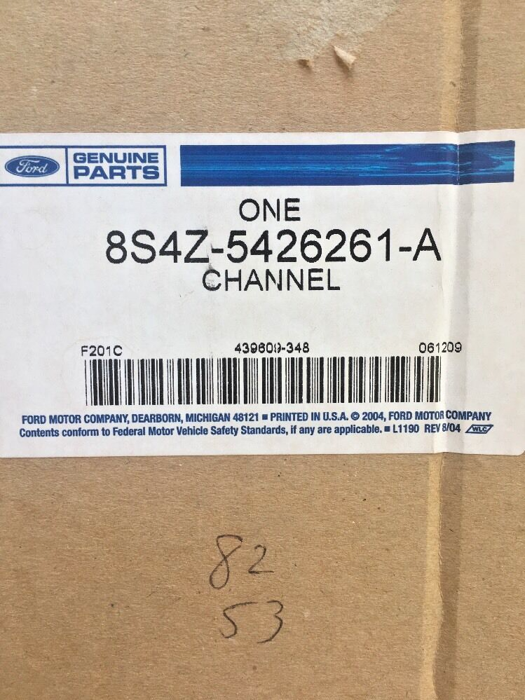 New OEM Ford Focus Rear Driver Side Door Window Channel 08-11 8S4Z-5426261-A