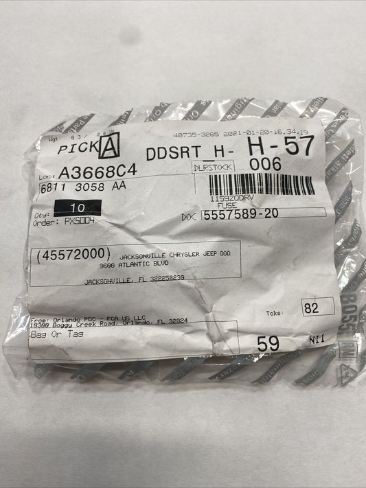 New OEM Genuine Mopar Maxi Fuse set 68113058AA