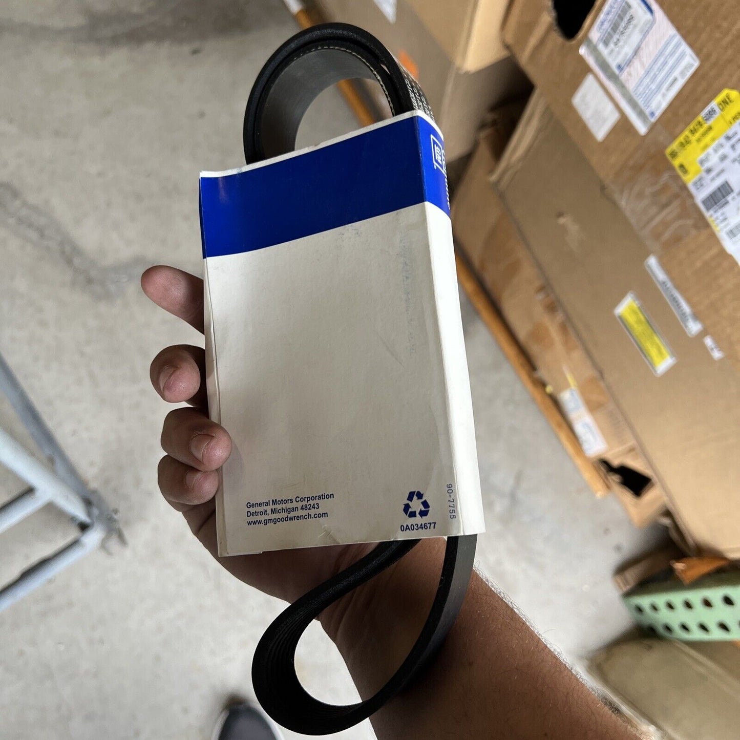 GM OEM Serpentine Engine Drive Fan Belt 12653389