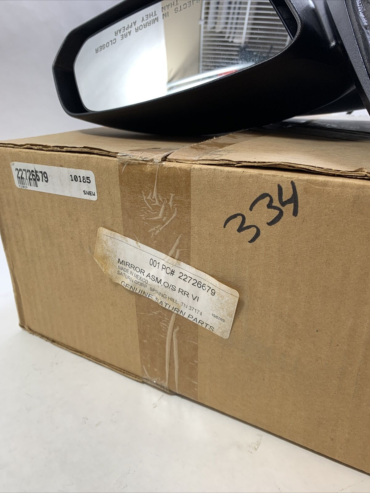 New OEM Saturn ION Mirror Passenger Side GENUINE 2003-2007 22726679