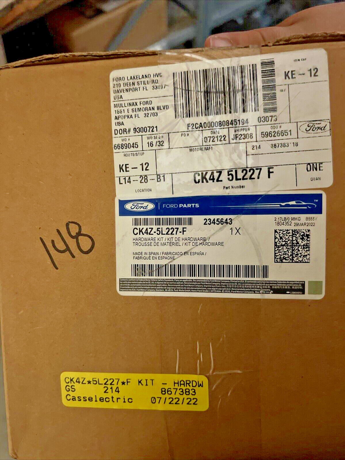 Genuine OEM Ford Transit Emission System Emission Components-Heater CK4Z5L227F