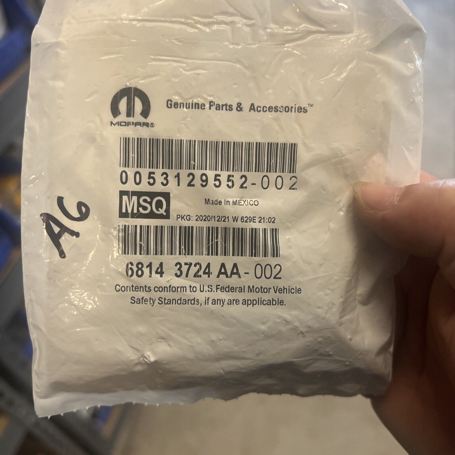 Genuine OEM Mopar 200 Windshield Washer Spray Jet Nozzle 2013-2014 68143724AA