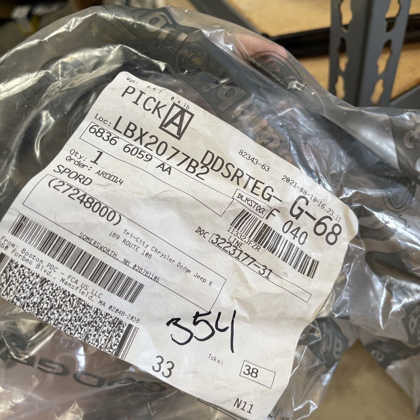 New OEM Mopar RAM ProMaster 2015-19 A/C Refrigerant Discharge Hose 68366059AA