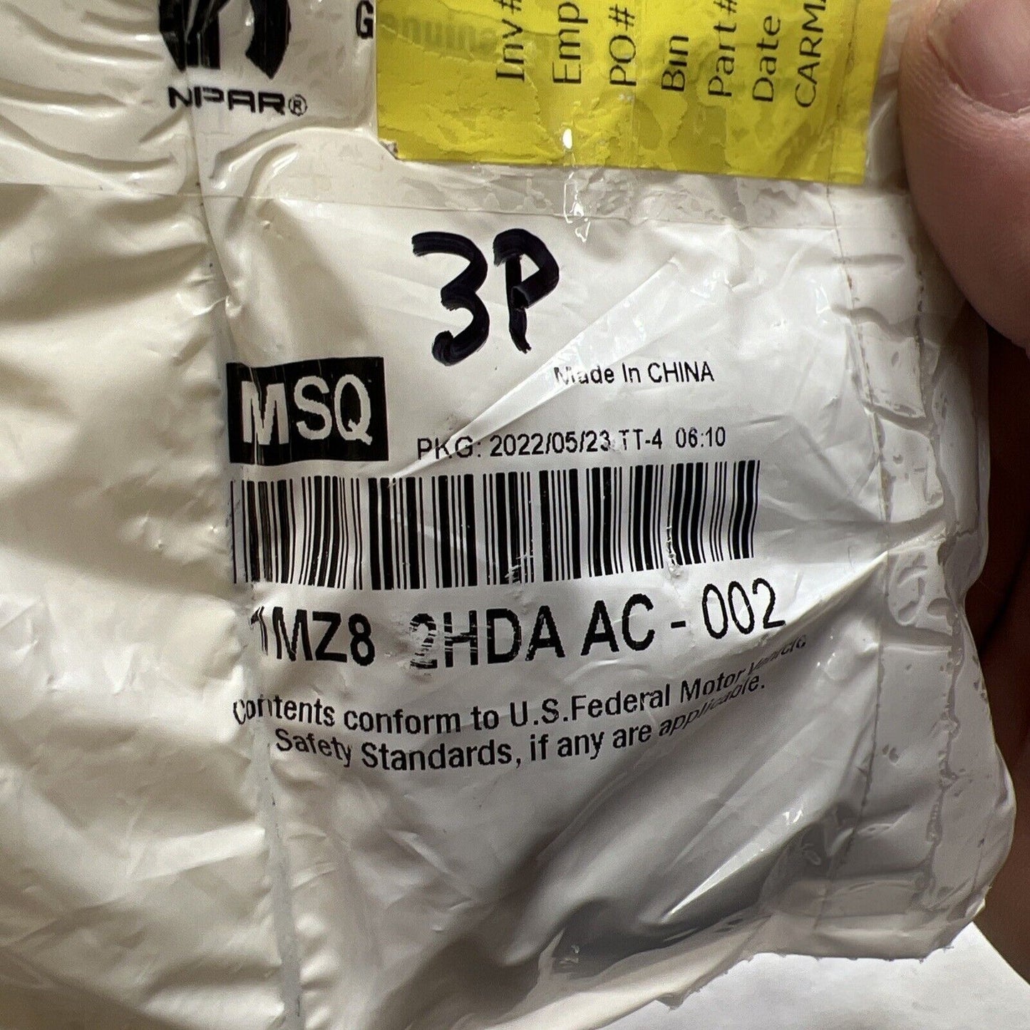 New OEM Genuine Mopar Durango 2011-2018 Sun Visor Cover Bracket 1MZ82HDAAC