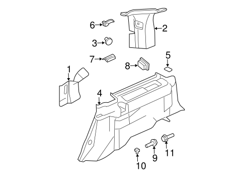New OEM Ford Expedition Inner Pillar Trim Driver Front 2003-2006 6L1Z7831005AAA
