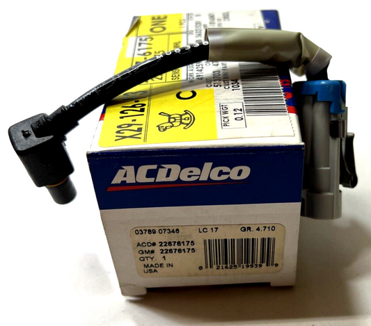 New OEM Genuine GM 2002-2007 ACDelco Front Wheel Speed Sensor with Bolt 22676175