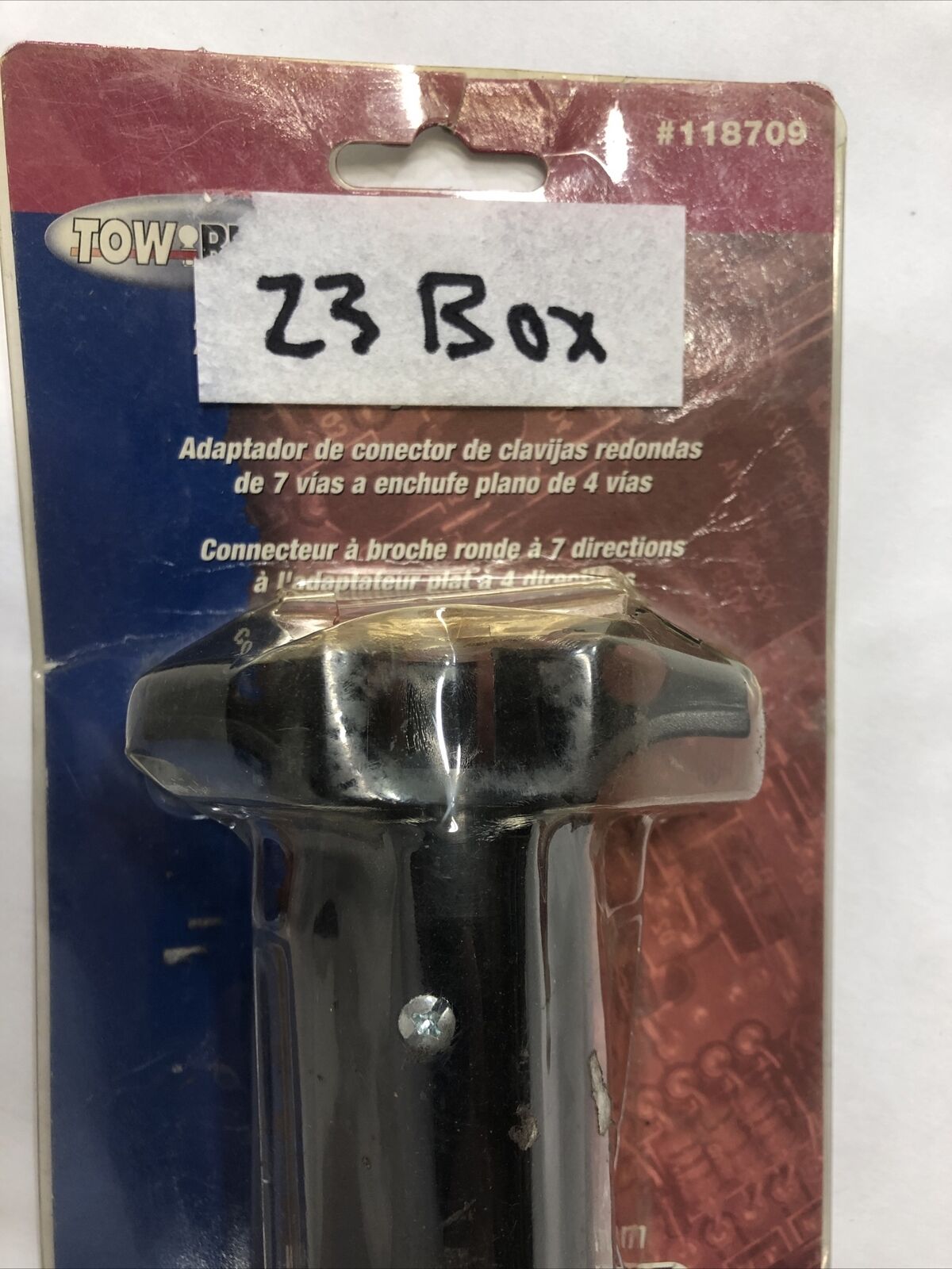 Tow Ready 7-Way Round Pin to 4-Flat Adapter 118709