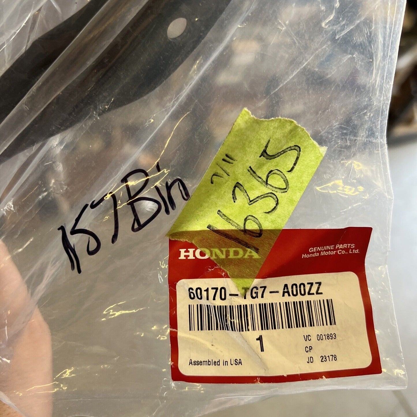 New OEM Genuine Honda Left Driver Side Hinge Hood 60170TG7A00ZZ