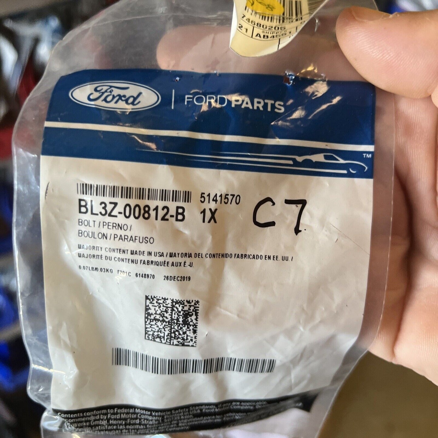 New OEM Genuine Ford Bolt BL3Z-00812-B