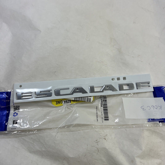 Genuine OEM GM Escalade Rear Liftgate Hatch Emblem Nameplate 2015-2022 23440294