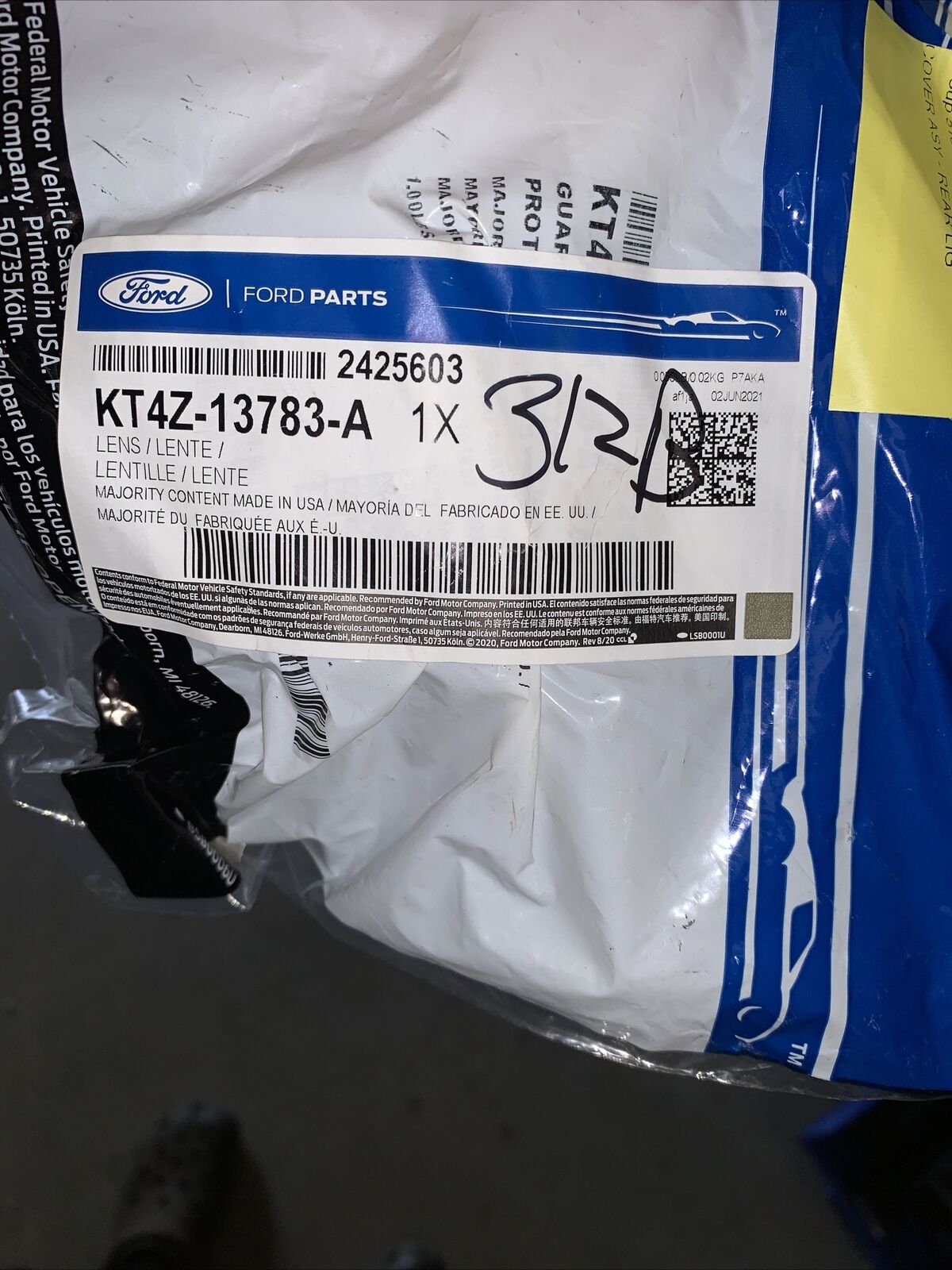 New OEM Ford Cover Assembly Rear Light Cluster KT4Z-13783-A