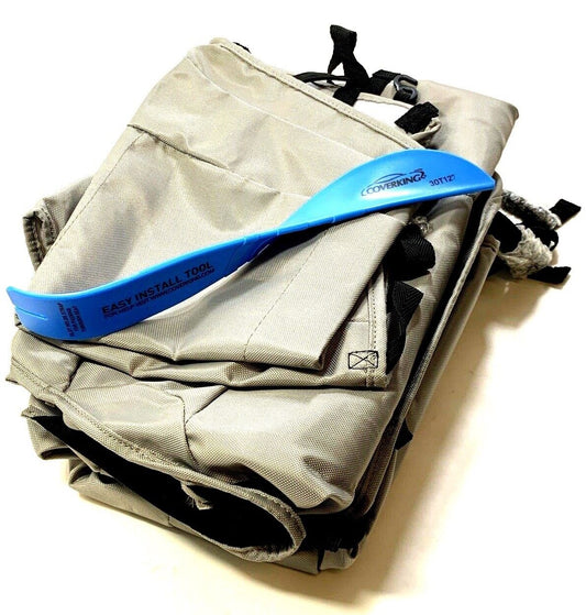 New Grey Front Seat Covers for Jeep Wrangler 1991-1999 Cover King CSC1E2JP7037