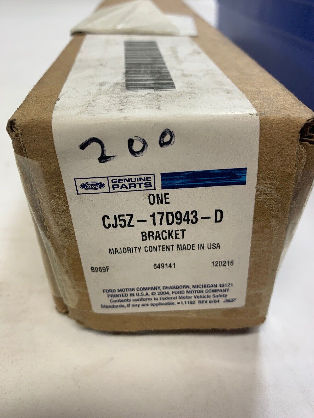 New OEM Ford Escape Lower Bumper Support Driver Side 2013-16 CJ5Z-17D943-D