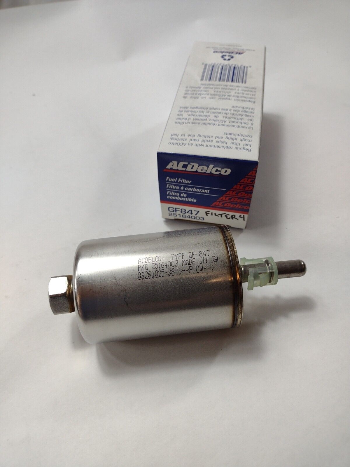 Fuel Filter ACDelco GM OE/GM Genuine Parts GF847