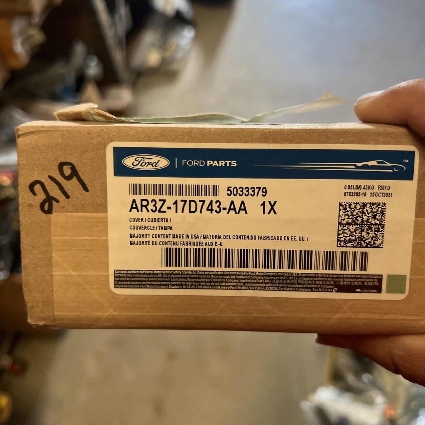 New OEM Genuine Ford Mustang 10-14 Left Driver Side Mirror Cover AR3Z17D743AA