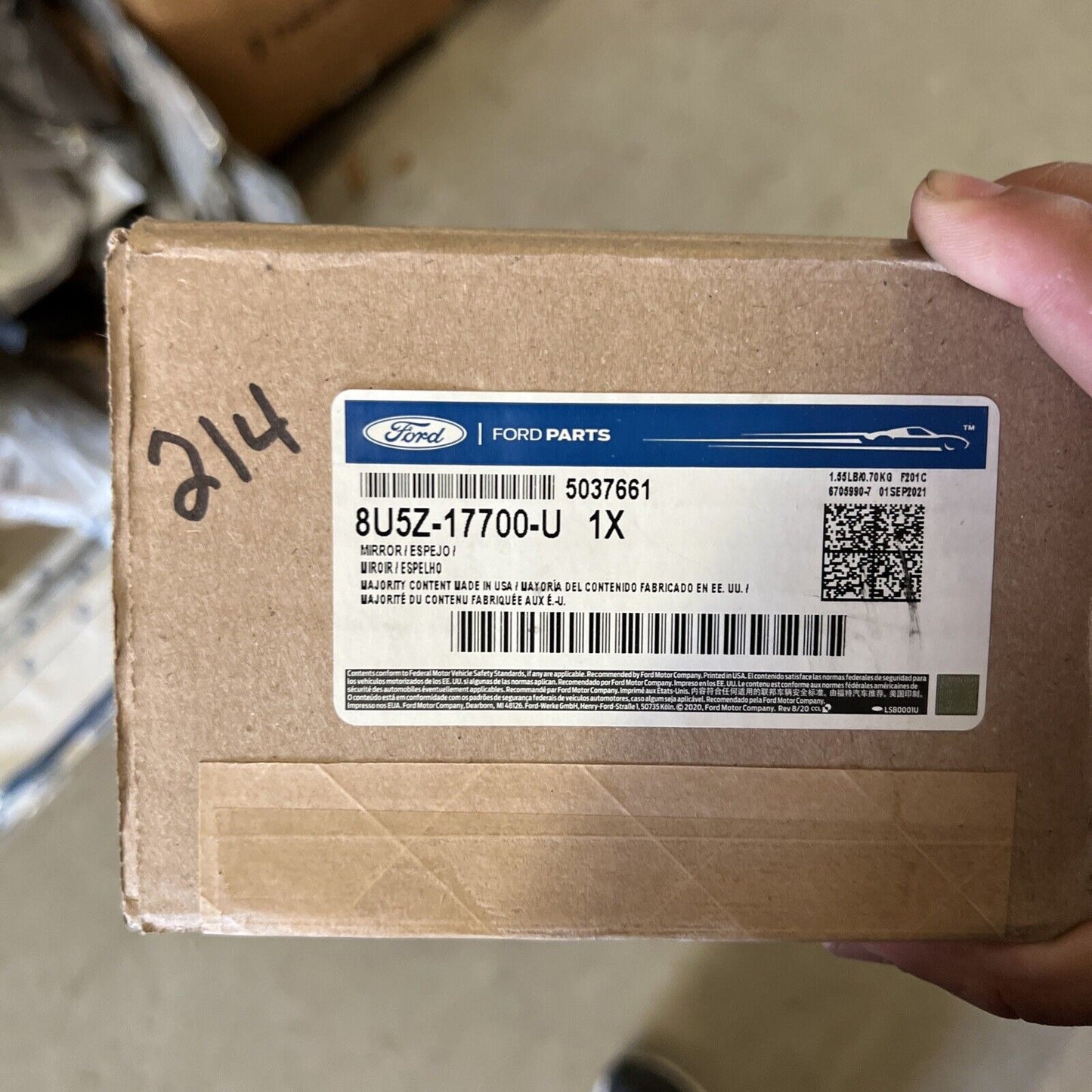 New OEM Genuine Ford Escape 2008-2011 Inside Mirror Assembly 8U5Z17700U