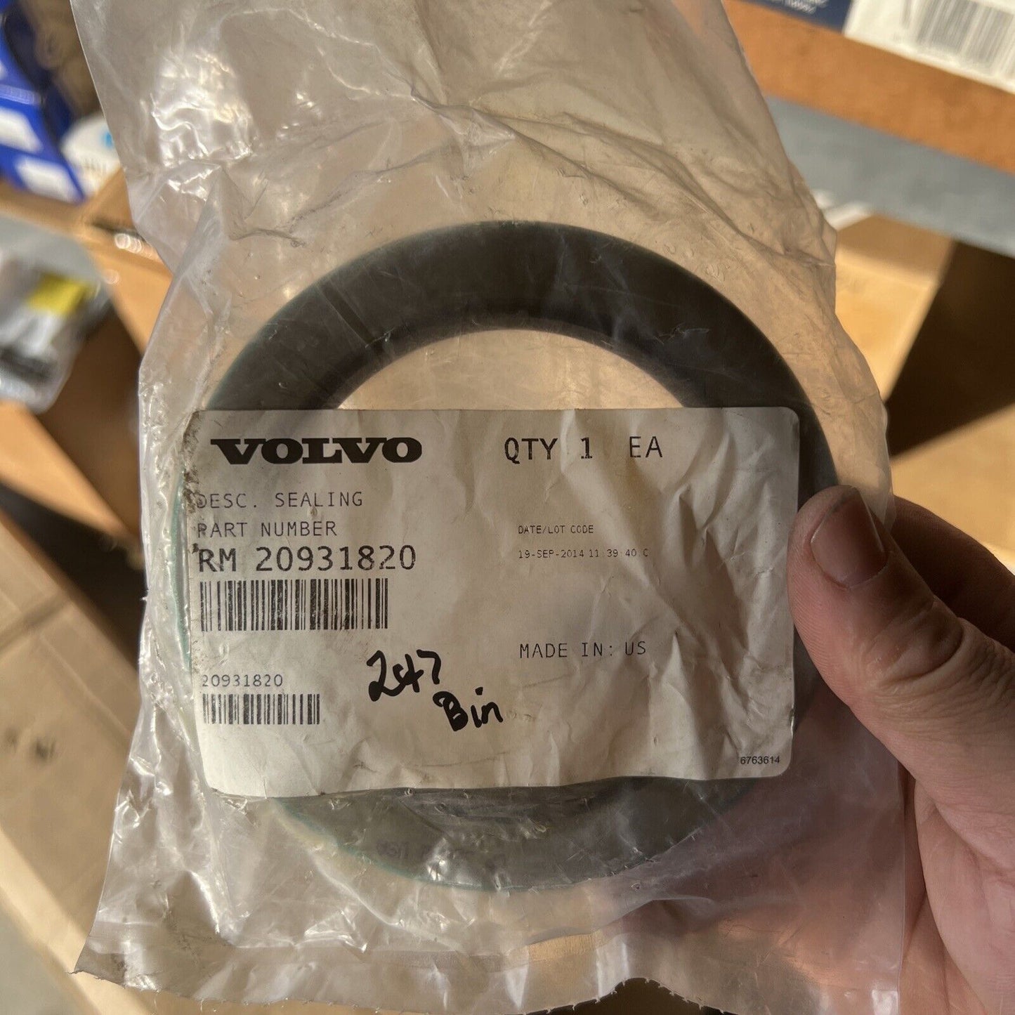 New Old Stock Genuine INGERSOLL RAND 20931820 Lip Seal