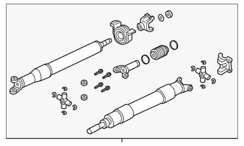 New OEM Ford Super Duty Drive Shaft 2017-2022 Rear HC3Z-4602-BD
