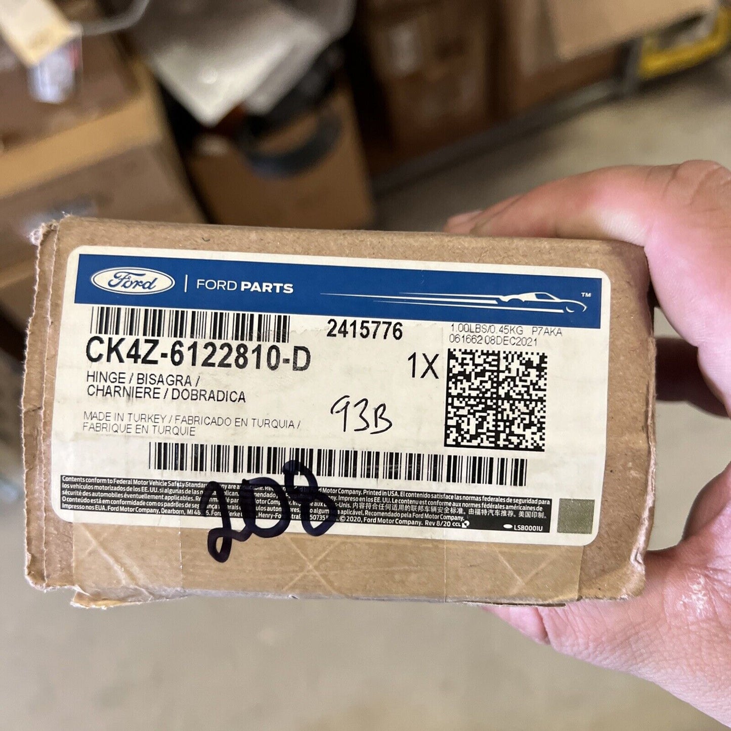 New OEM Genuine Ford Lower Hinge 2016-2020 CK4Z-6122810-D