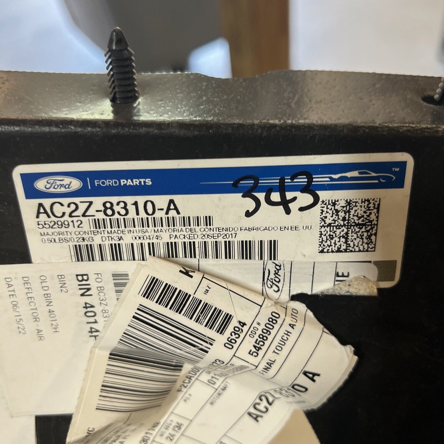 New OEM Genuine Ford E-350 Super Duty 08-23 Front Right Side Baffle AC2Z8310A