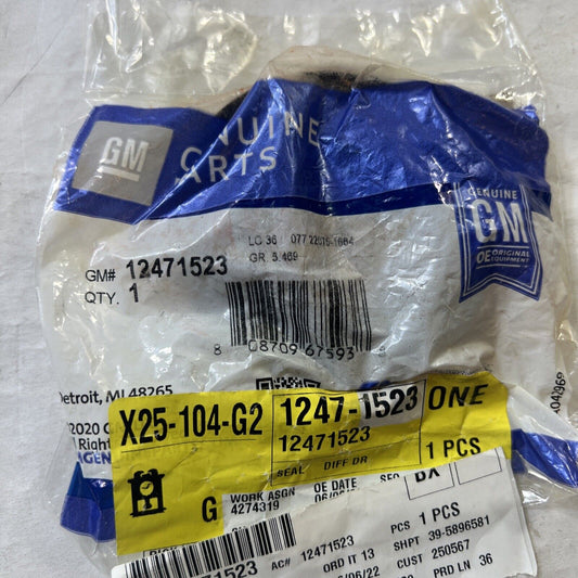 Genuine OEM GM Rear Differential Drive Pinion Gear Seal 1993-2014 12471523