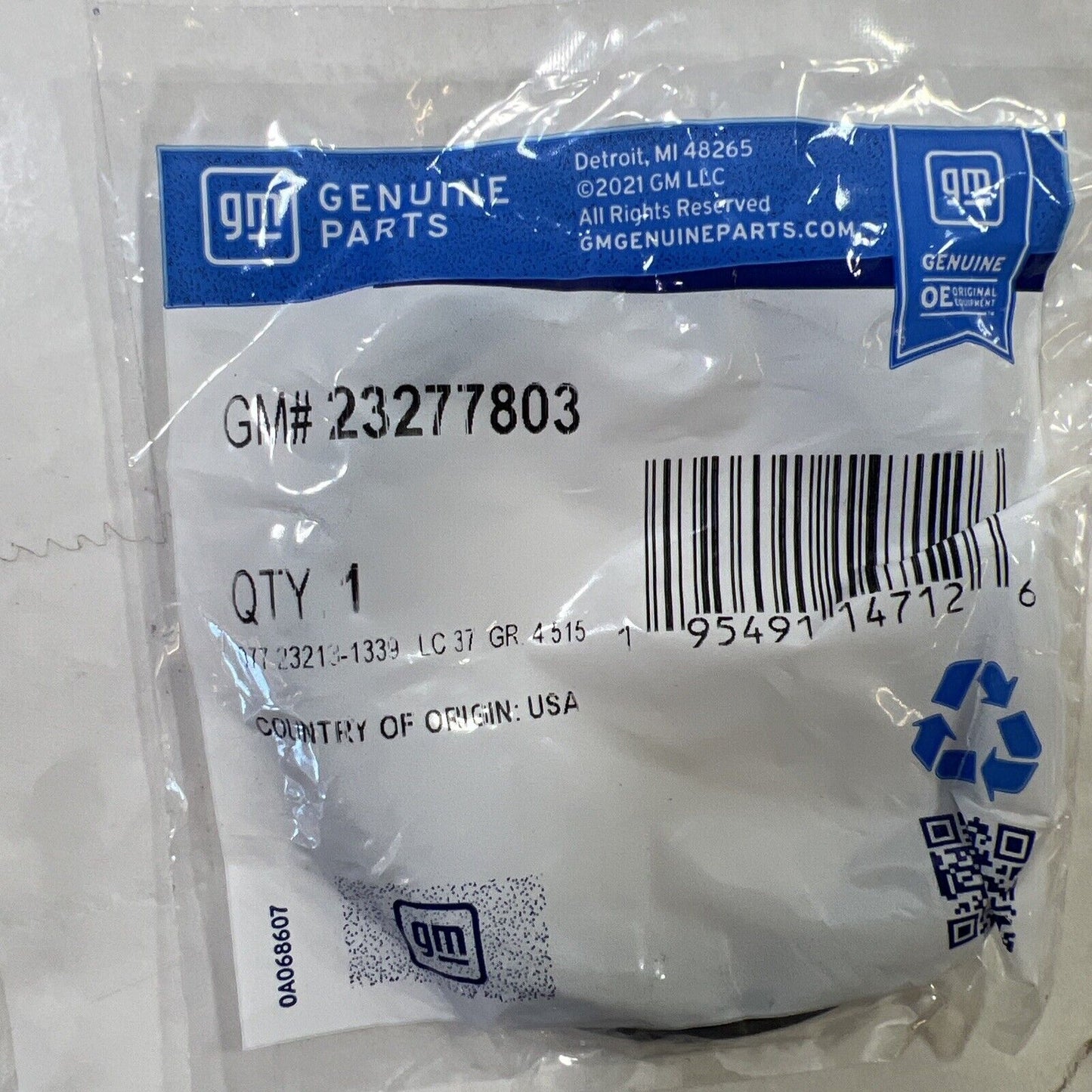 Genuine OEM GM ACDelco XT6 Transfer Case Seal 2020-2022 23277803